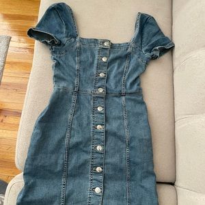 H&M off the shoulder denim dress